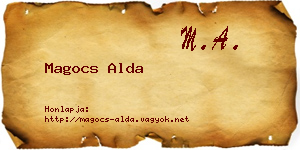 Magocs Alda névjegykártya